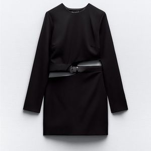 Zara cut out belt dress